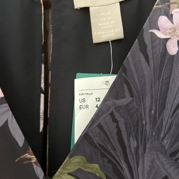 NWT jumpsuit/pantsuit floral and birds print - Picture 3 of 5